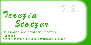 terezia stotzer business card